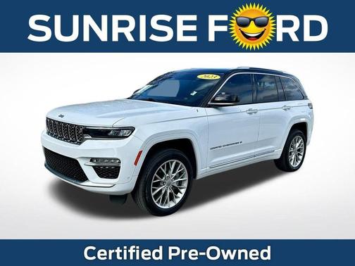 Bright White Clearcoat 2023 Jeep Grand Cherokee Summit