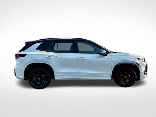 Opal White W/Deep Black Roof 2026 Volkswagen Tiguan 2.0T SE R-Line Black