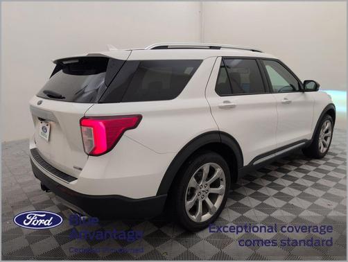 Star White Metallic Tri-Coat 2020 Ford Explorer Platinum