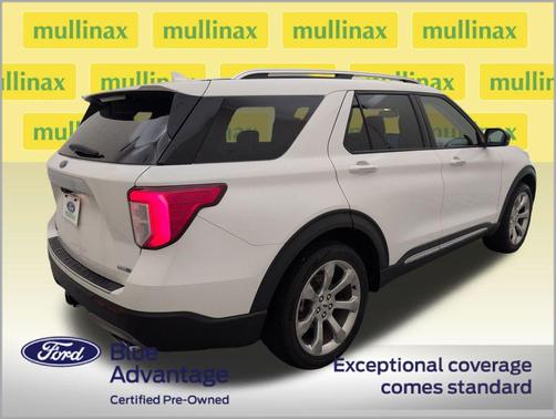 Star White Metallic Tri-Coat 2020 Ford Explorer Platinum