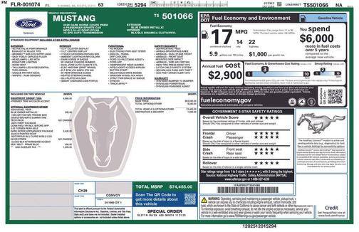 2026 Ford Mustang Dark Horse Fastback