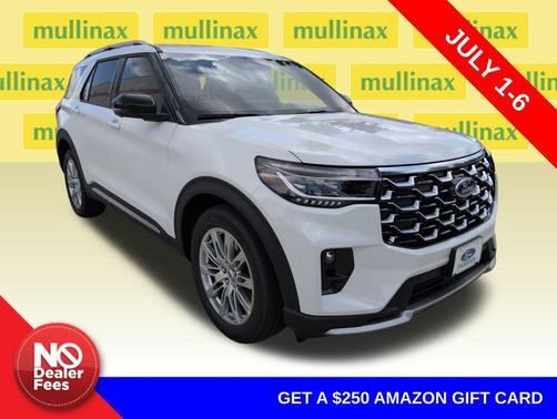 White Metallic 2026 Ford Explorer Platinum