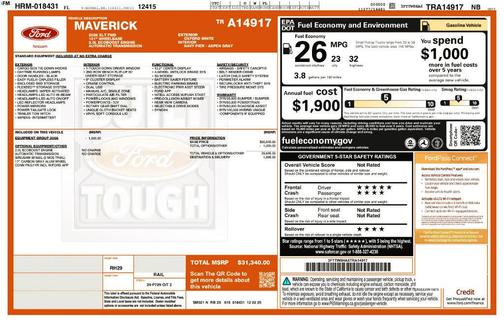 Oxford White 2026 Ford Maverick XLT