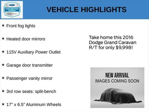 2016 Dodge Grand Caravan R/T
