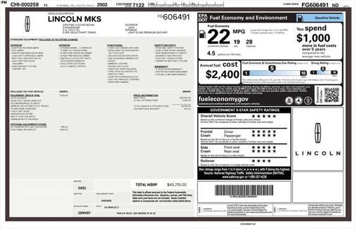 2015 Lincoln MKS Base
