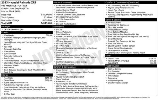 2023 Hyundai PALISADE XRT