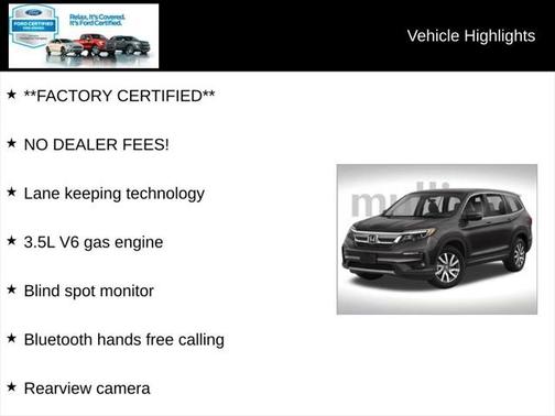 2021 Honda Pilot 2WD EX