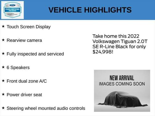 2022 Volkswagen Tiguan 2.0T SE R-Line Black