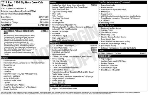 2017 RAM 1500 Big Horn