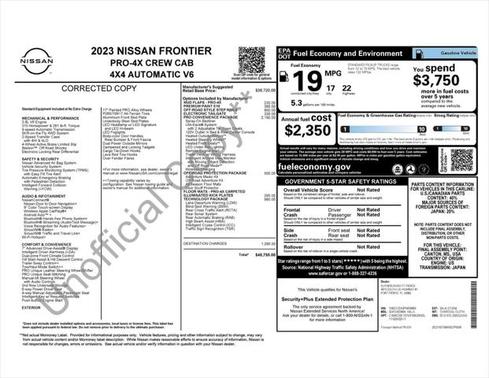 2023 Nissan Frontier PRO-4X