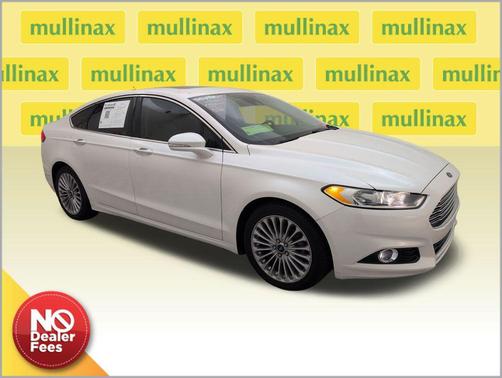 White Platinum Metallic Tri-Coat 2016 Ford Fusion Titanium