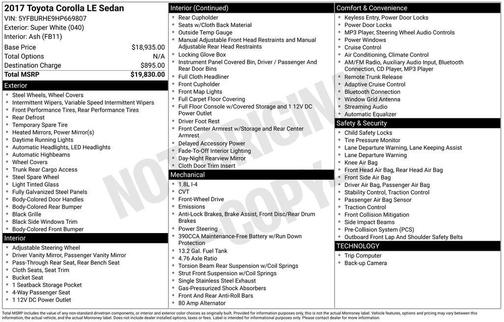 2017 Toyota Corolla SE