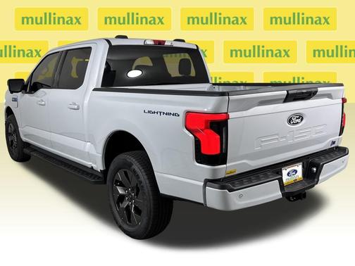 White Metallic 2025 Ford F-150 Lightning Flash