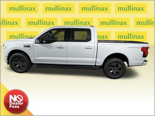 White Metallic 2025 Ford F-150 Lightning Flash