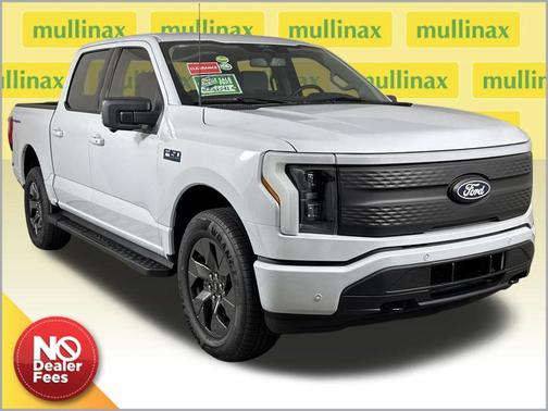White Metallic 2025 Ford F-150 Lightning Flash