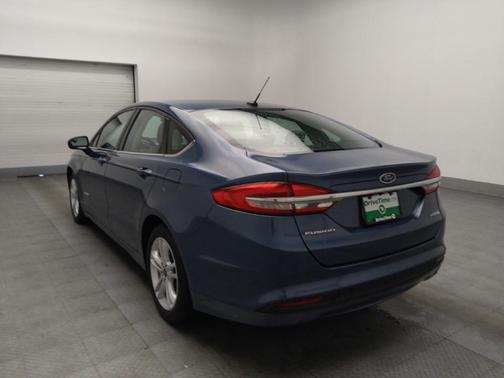 Blue 2018 Ford Fusion Hybrid S