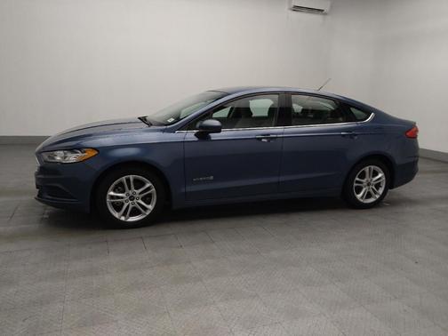 Blue 2018 Ford Fusion Hybrid S