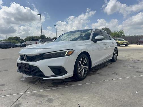Platinum White Pearl 2023 Honda Civic LX