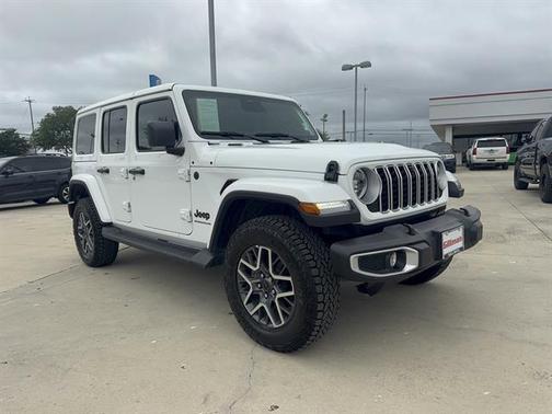 Bright White Clearcoat 2025 Jeep Wrangler 4-Door Sahara 4x4