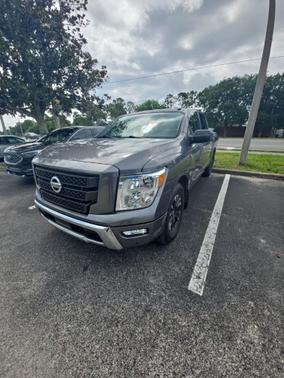 Gun Metallic 2021 Nissan Titan SV