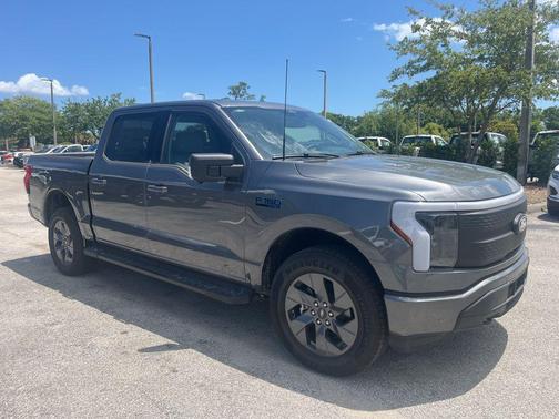 Carbonized Gray Metallic 2025 Ford F-150 Lightning Flash