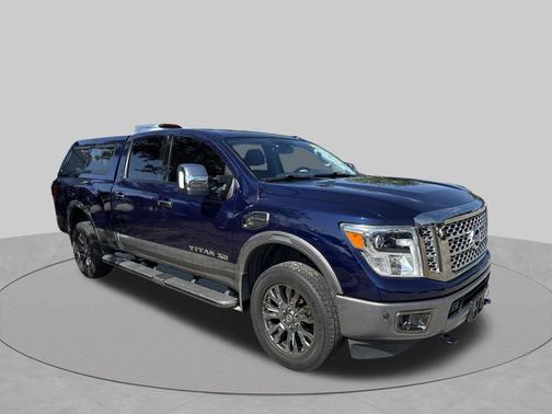 Deep Blue Pearl 2017 Nissan Titan XD Platinum Reserve