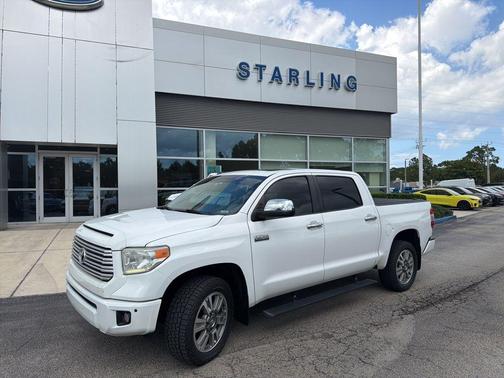 Super White 2016 Toyota Tundra Platinum