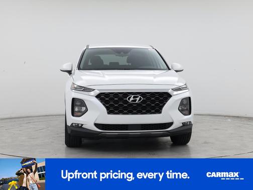 White 2019 Hyundai SANTA FE SEL
