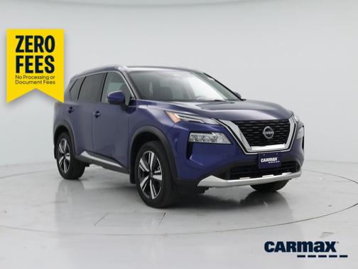 Blue 2023 Nissan Rogue Platinum