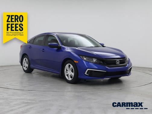Blue 2021 Honda Civic LX