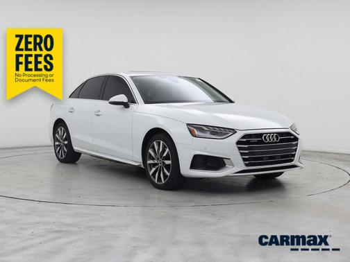 White 2021 Audi A4 Premium Plus