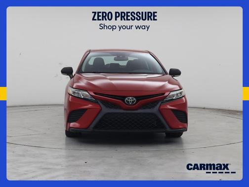 Red 2019 Toyota Camry SE