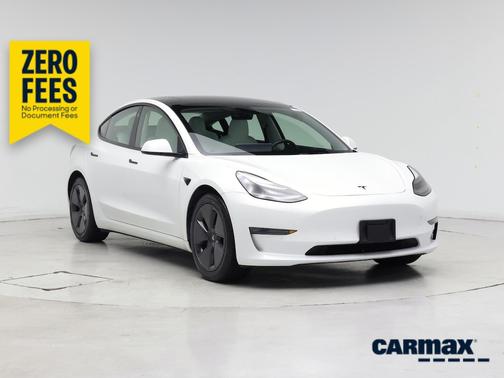 White 2021 Tesla Model 3 Long Range