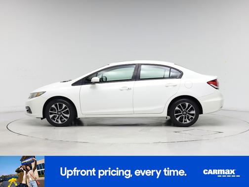 White 2015 Honda Civic EX