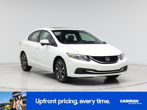 White 2015 Honda Civic EX