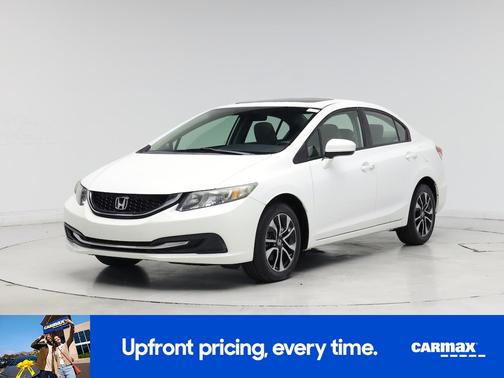 White 2015 Honda Civic EX