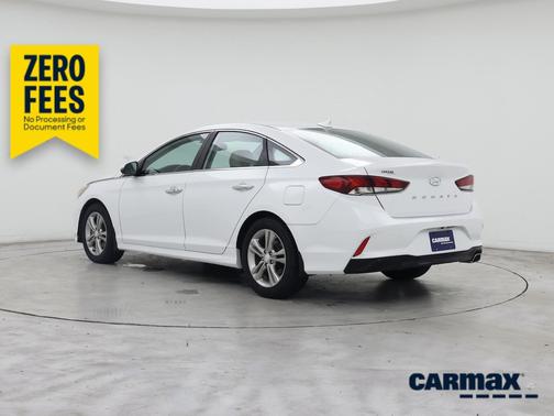 White 2019 Hyundai SONATA SEL