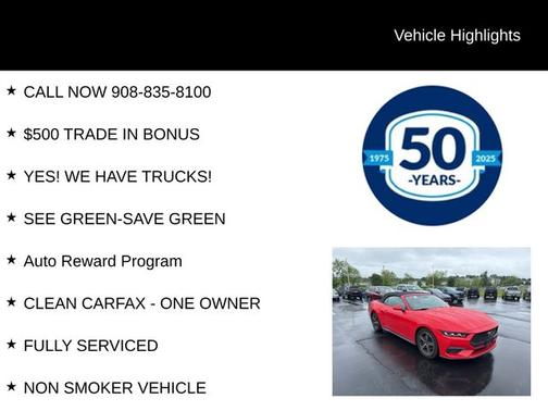RACE RED 2024 Ford Mustang ECOBOOST PREMIUM