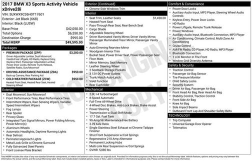 2017 BMW X3 xDrive28i