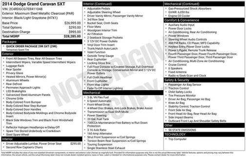 Maximum Steel Metallic Clearcoat 2014 Dodge Grand Caravan SXT