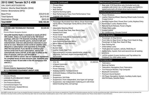 2012 GMC Terrain SLT-2