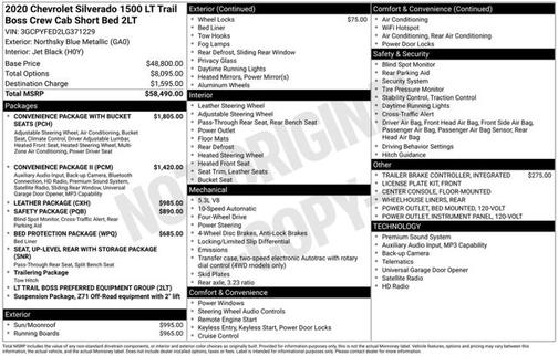 Northsky Blue Metallic 2020 Chevrolet Silverado 1500 LT Trail Boss