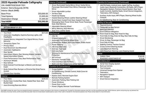 2025 Hyundai PALISADE Calligraphy