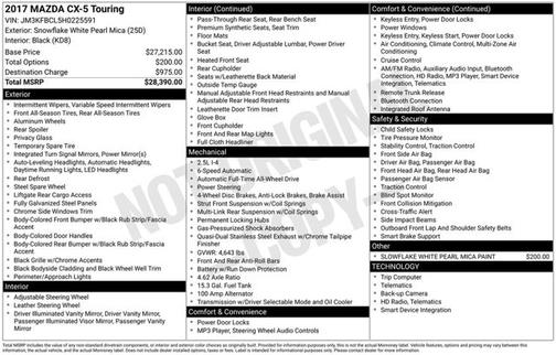 2017 Mazda CX-5 Touring