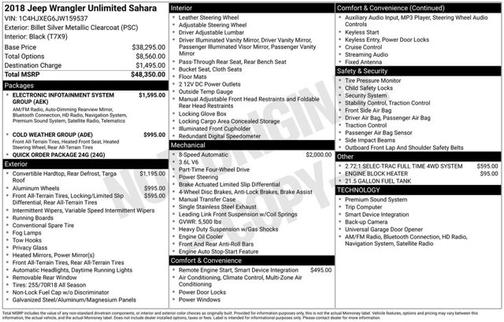 2018 Jeep Wrangler Unlimited Sahara