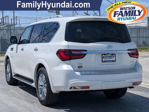 Moonstone White 2020 INFINITI QX80 LUXE