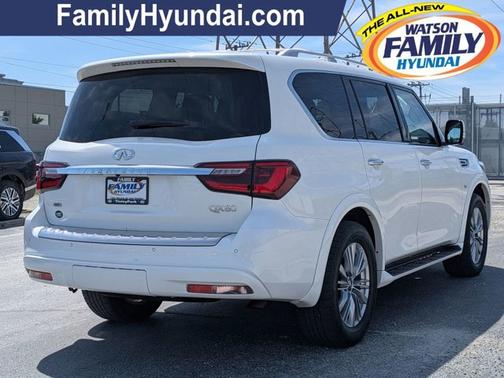 Moonstone White 2020 INFINITI QX80 LUXE