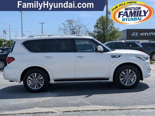 Moonstone White 2020 INFINITI QX80 LUXE