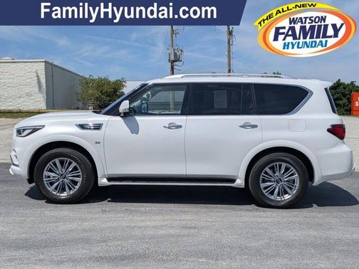 Moonstone White 2020 INFINITI QX80 LUXE