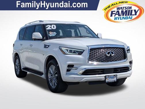 Moonstone White 2020 INFINITI QX80 LUXE